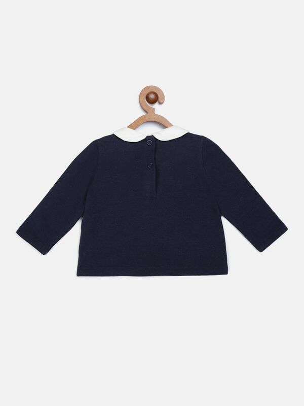 Knitted T-Shirt With Print image number 1